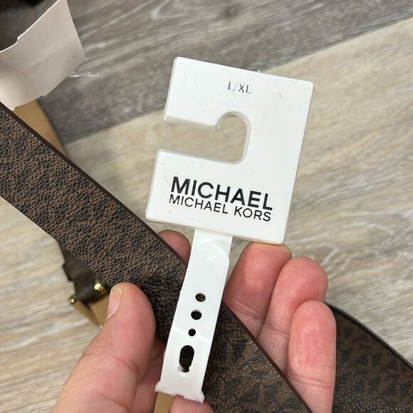 0327 NWT Michael Kors jet set brown belt waist bag L/XL - Picture 4 of 7